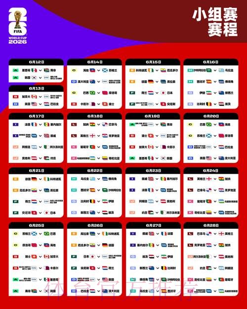 2026世界杯比赛时间完整版比赛时间表怎么看